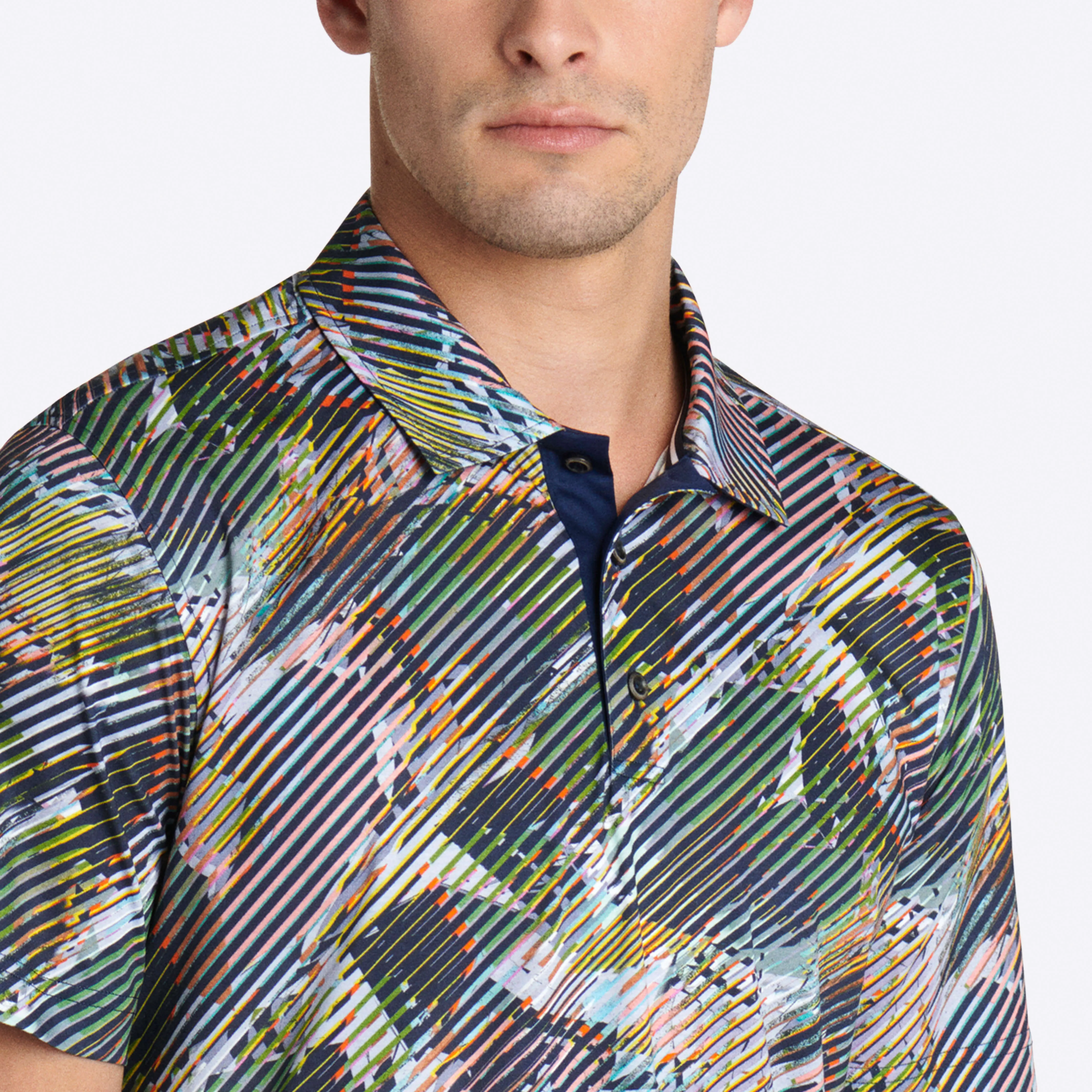 Abstract Print Polo