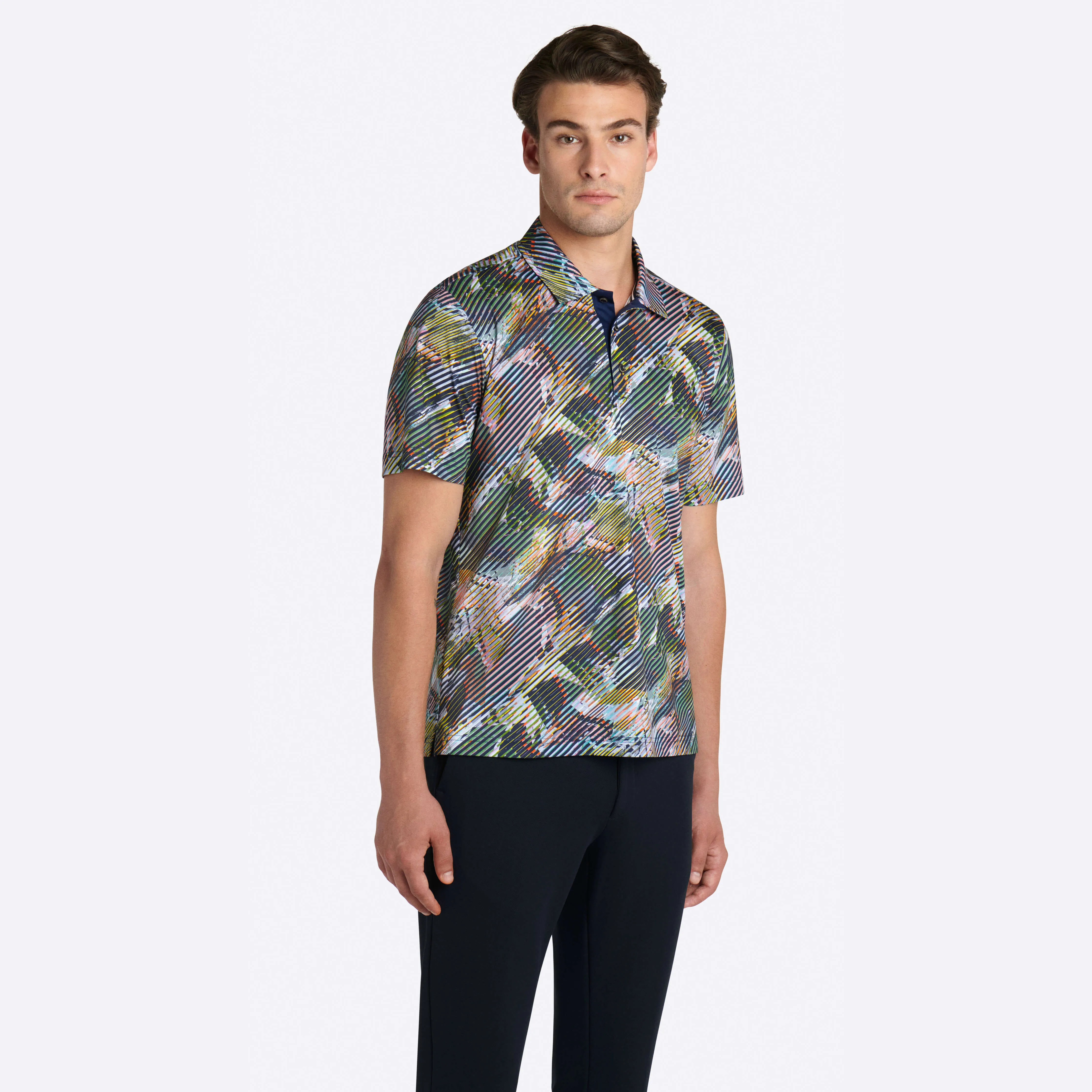 Abstract Print Polo