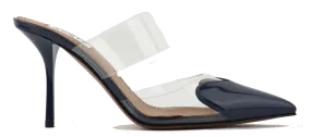ALAIA LE COEUR MULES 90 BLUE