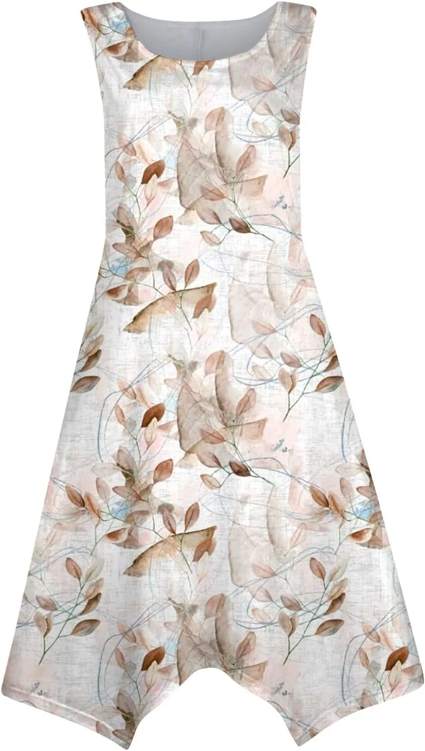 Azeralia Spring Long Dresses for Women 2024 V Neck Maxi Dress for Women Summer Sleeveless Boho Dlowy Sundress Long Sundresses