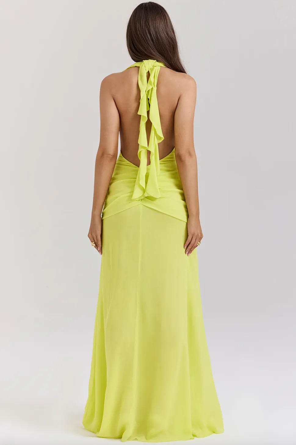 Backless Halter Maxi Dress