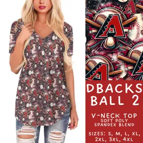 Batch #296 - Strike Out - Closes 2/28 - ETA late April - DBacks Ball 2 V-Neck Tee