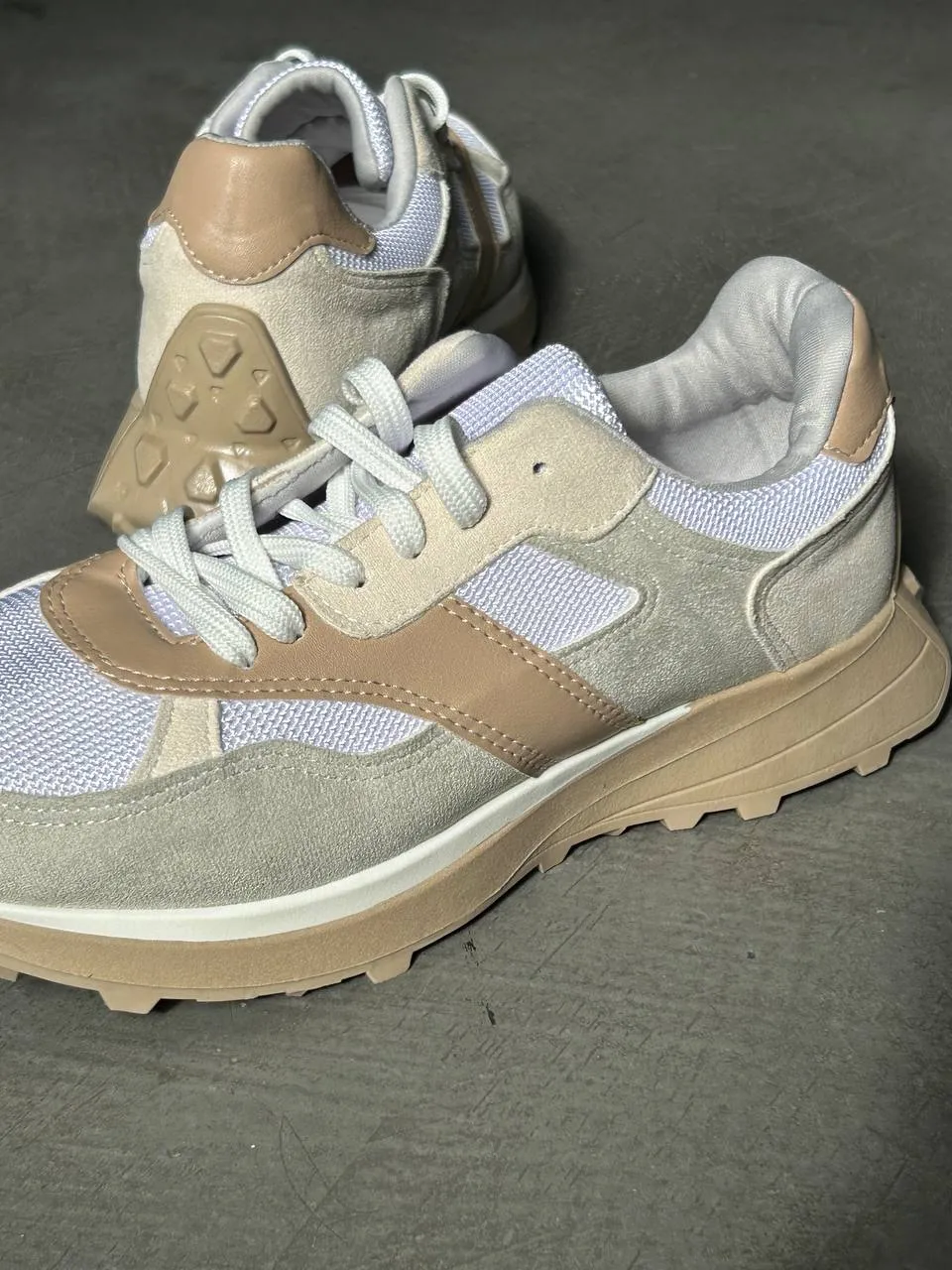 Beige sneakers