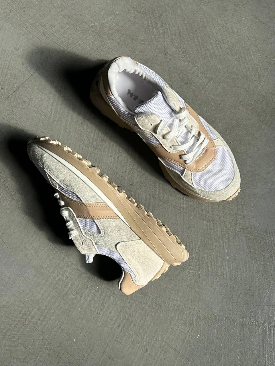 Beige sneakers