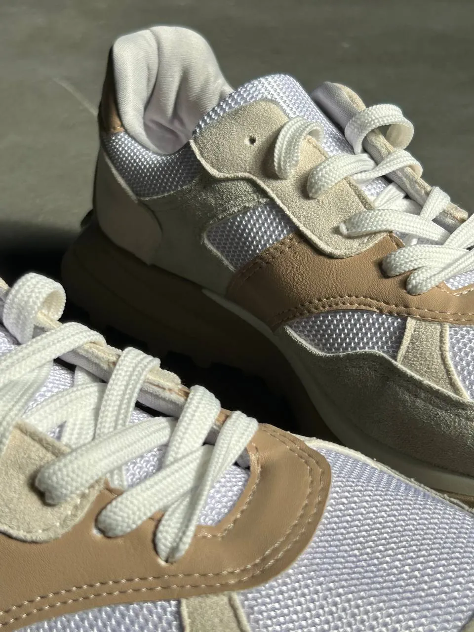 Beige sneakers