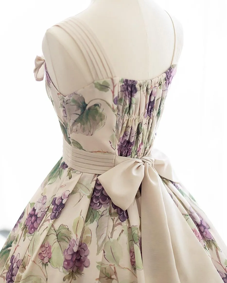 (BFM)Forest Wardrobe~Forest Holiday~Elegant Lolita Foral Print JSK Dress Multicolors