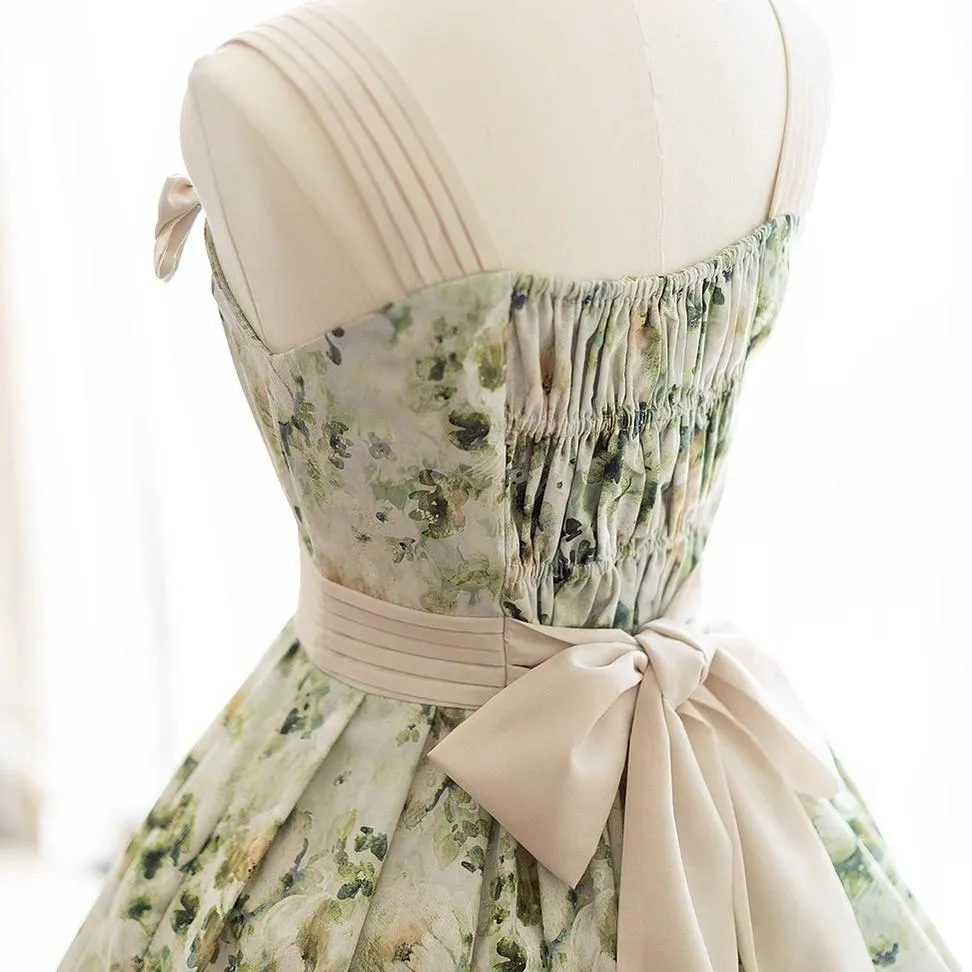 (BFM)Forest Wardrobe~Forest Holiday~Elegant Lolita Foral Print JSK Dress Multicolors