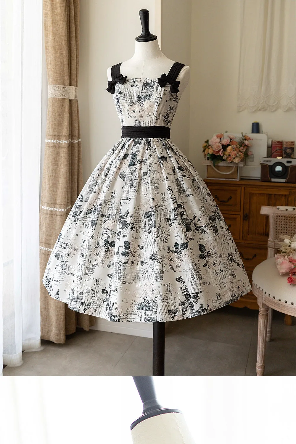 (BFM)Forest Wardrobe~Forest Holiday~Elegant Lolita Foral Print JSK Dress Multicolors