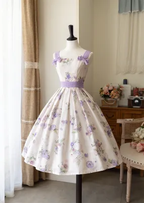 (BFM)Forest Wardrobe~Forest Holiday~Elegant Lolita Foral Print JSK Dress Multicolors