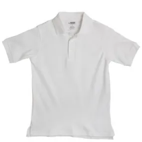 Boys White Short Sleeve Soft Knit Polo
