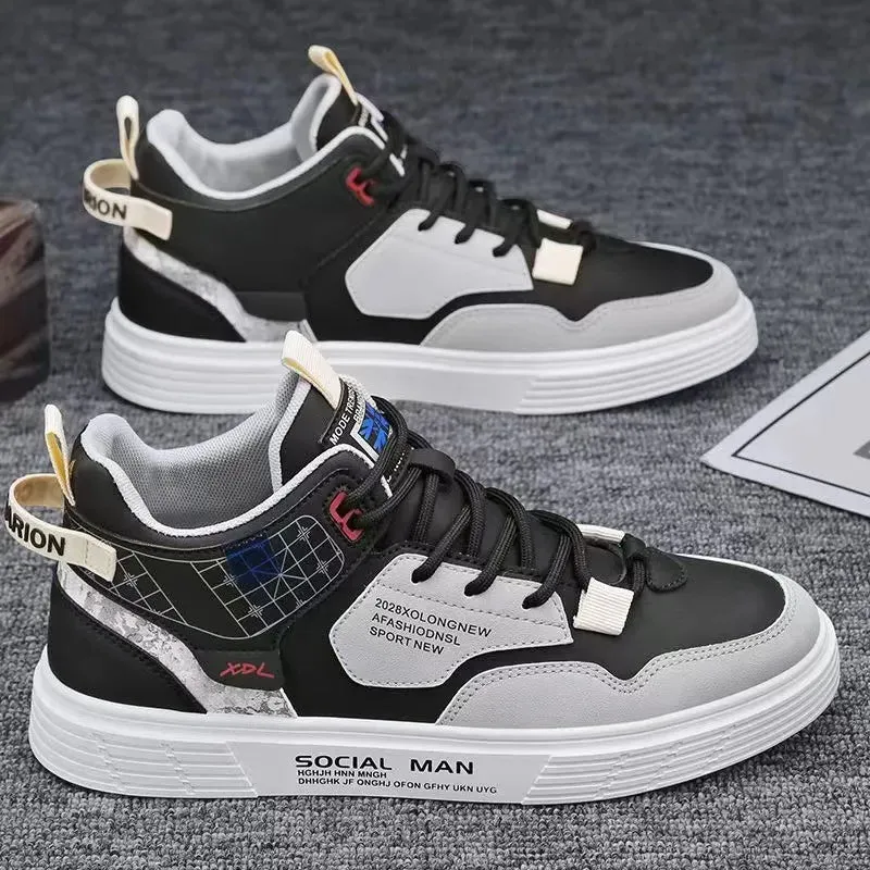 Casual New Men Shoes Male Sneakers Mixed Color Flat Shoes  RJ