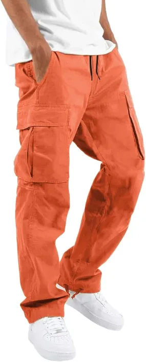 Chinos Trousers Men Linen Hiking Tactical Elastic Waist Smarty Skinny Public Wide Leg Casual Motorcycle with