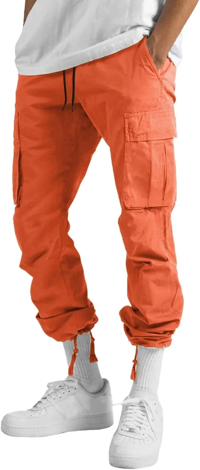 Chinos Trousers Men Linen Hiking Tactical Elastic Waist Smarty Skinny Public Wide Leg Casual Motorcycle with