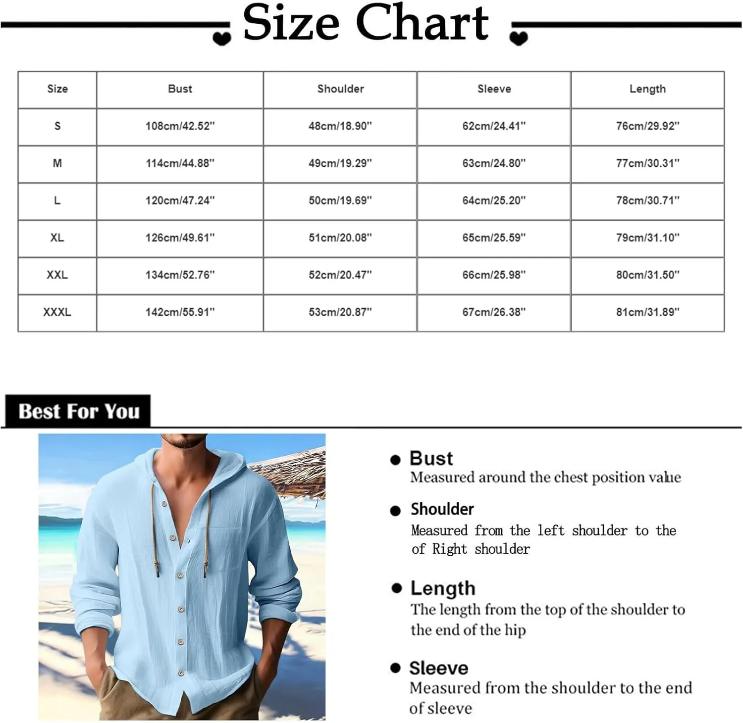 Cotton Linen Shirts for Men Long Sleeve Hooded Shirt Button Down Shirts Casual Breathable Summer Beach Hoodie Tops