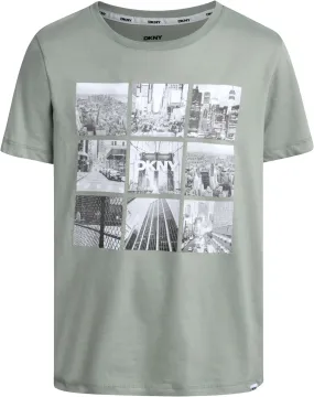 DKNY Boys' Graphic Tee - Soft and Breathable Classic Crewneck Short Sleeve Pullover T-Shirt for Boys (Sizes: 8-20)