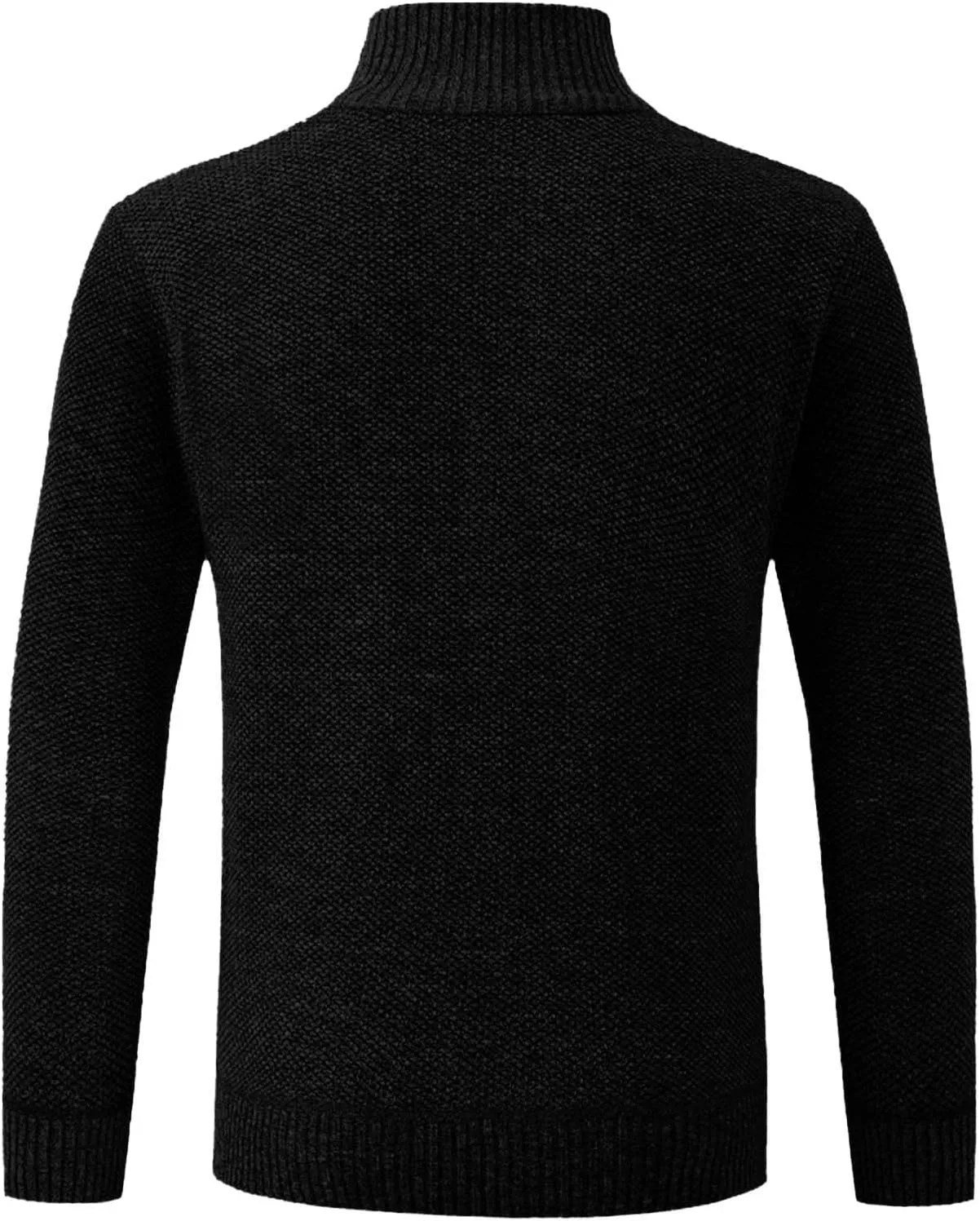 Fall Winter Sweater Cardigan for Men Full Zip Soft Knitted Long Sleeve Warm Sweater Fleece Lined Workout Dress Jacket