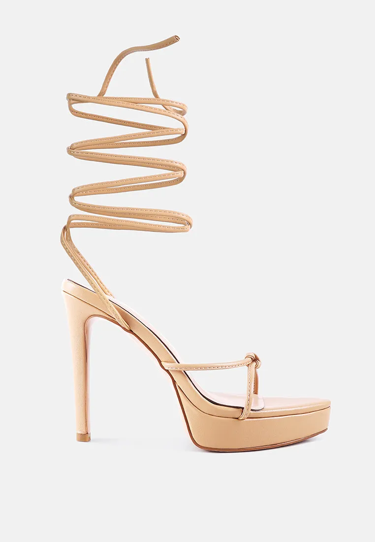 High Heel Lace Up Heels