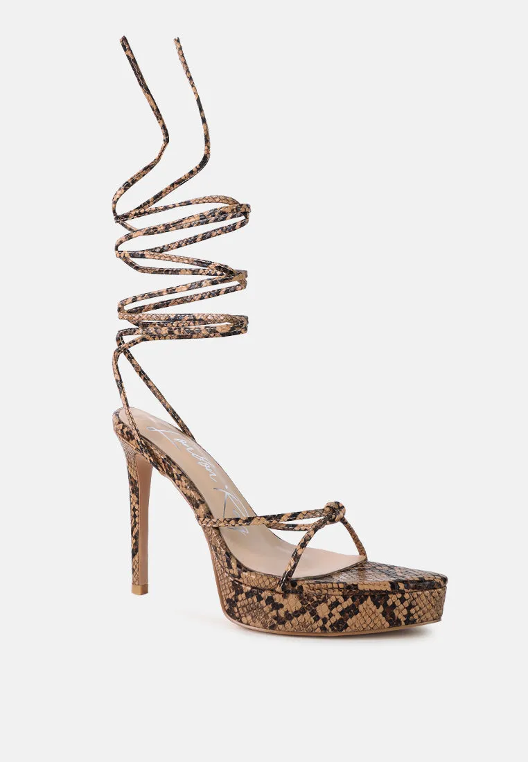 High Heel Lace Up Heels