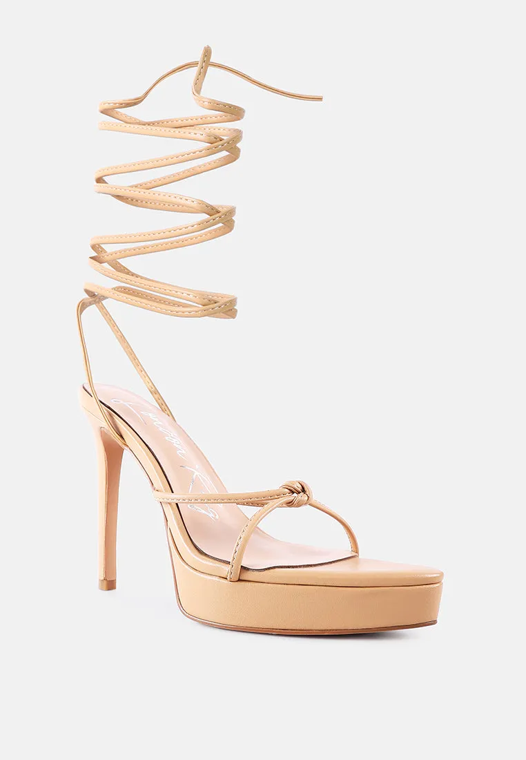 High Heel Lace Up Heels