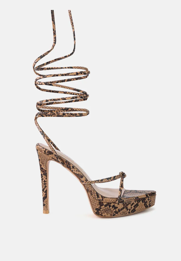 High Heel Lace Up Heels