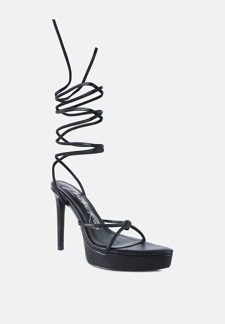 High Heel Lace Up Heels
