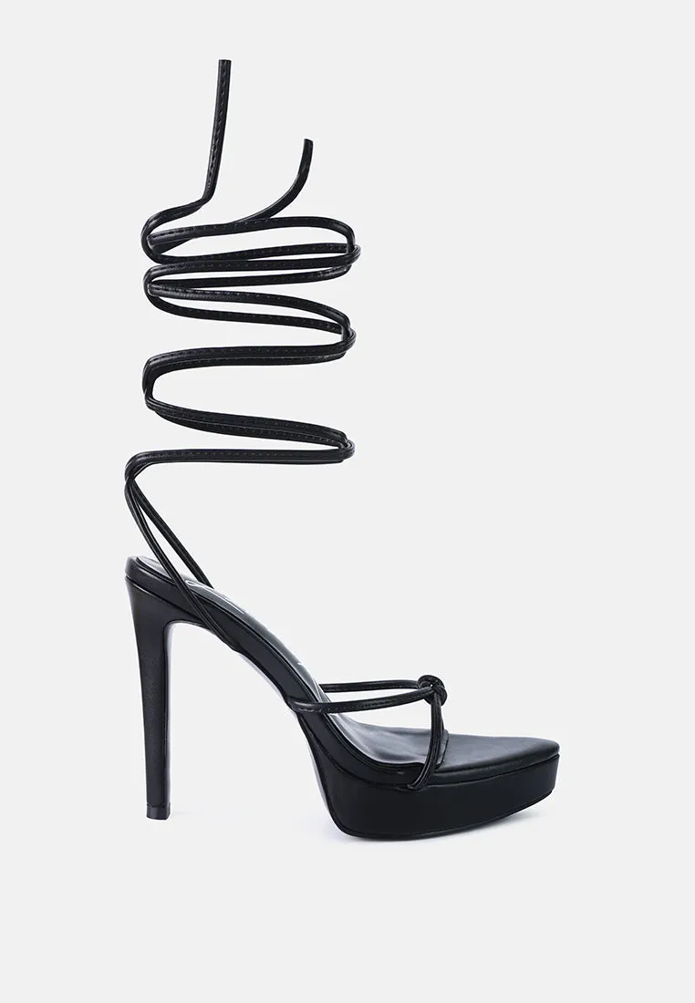 High Heel Lace Up Heels