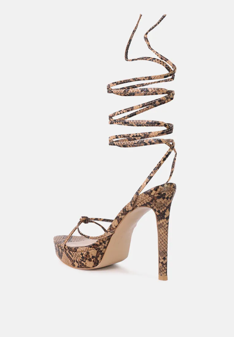 High Heel Lace Up Heels