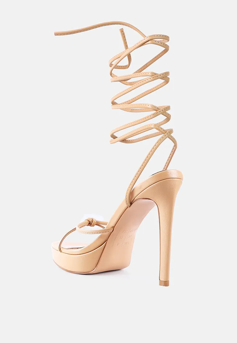 High Heel Lace Up Heels