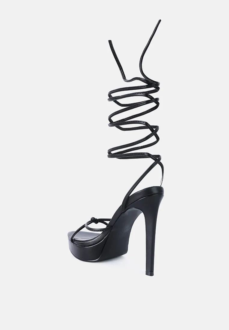 High Heel Lace Up Heels