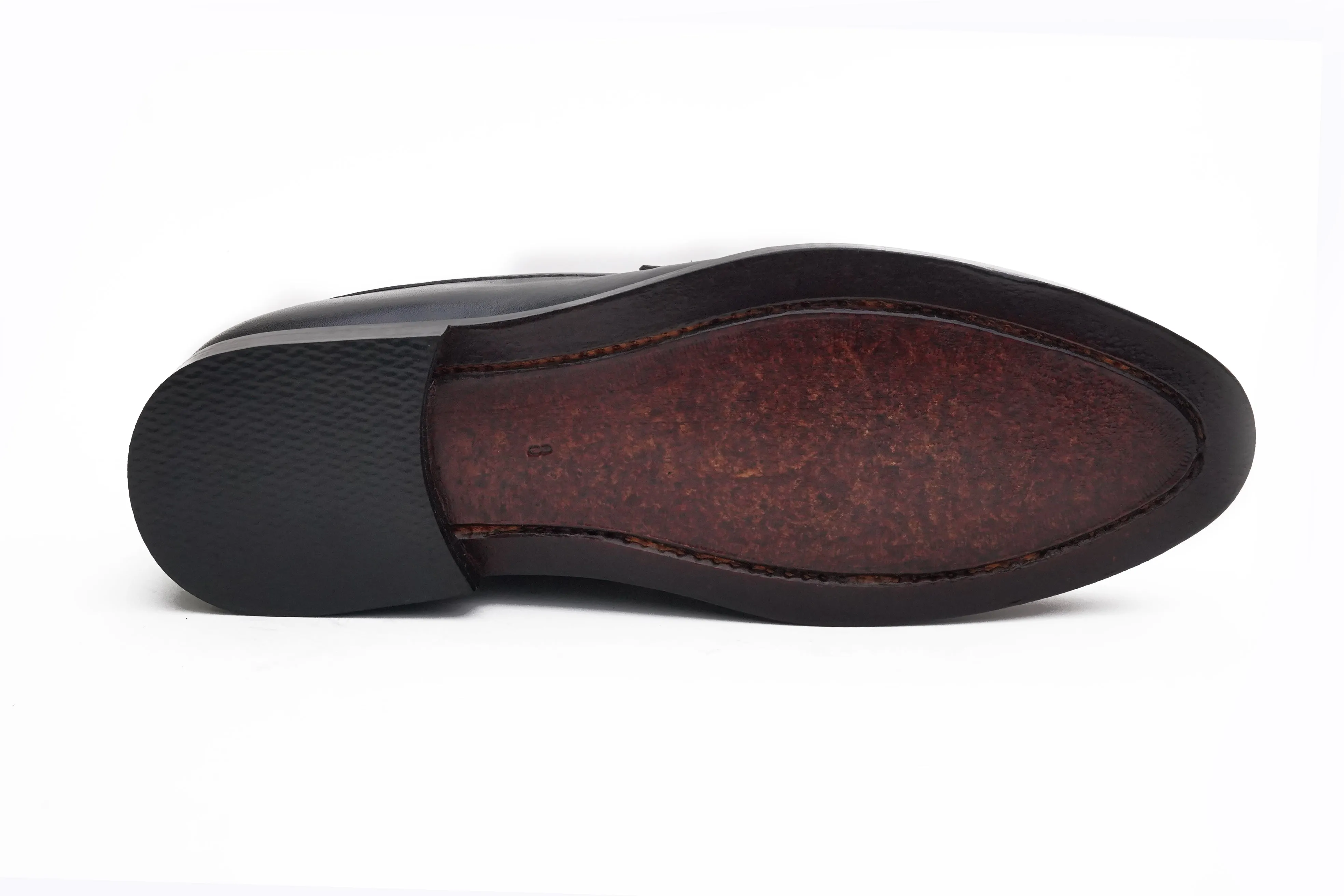 Leather Horsebit Black Loafer DH-0501