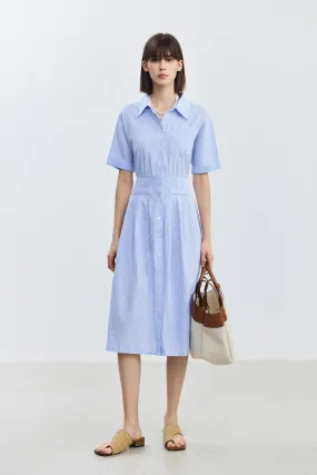 LILY Cotton Striped Dress