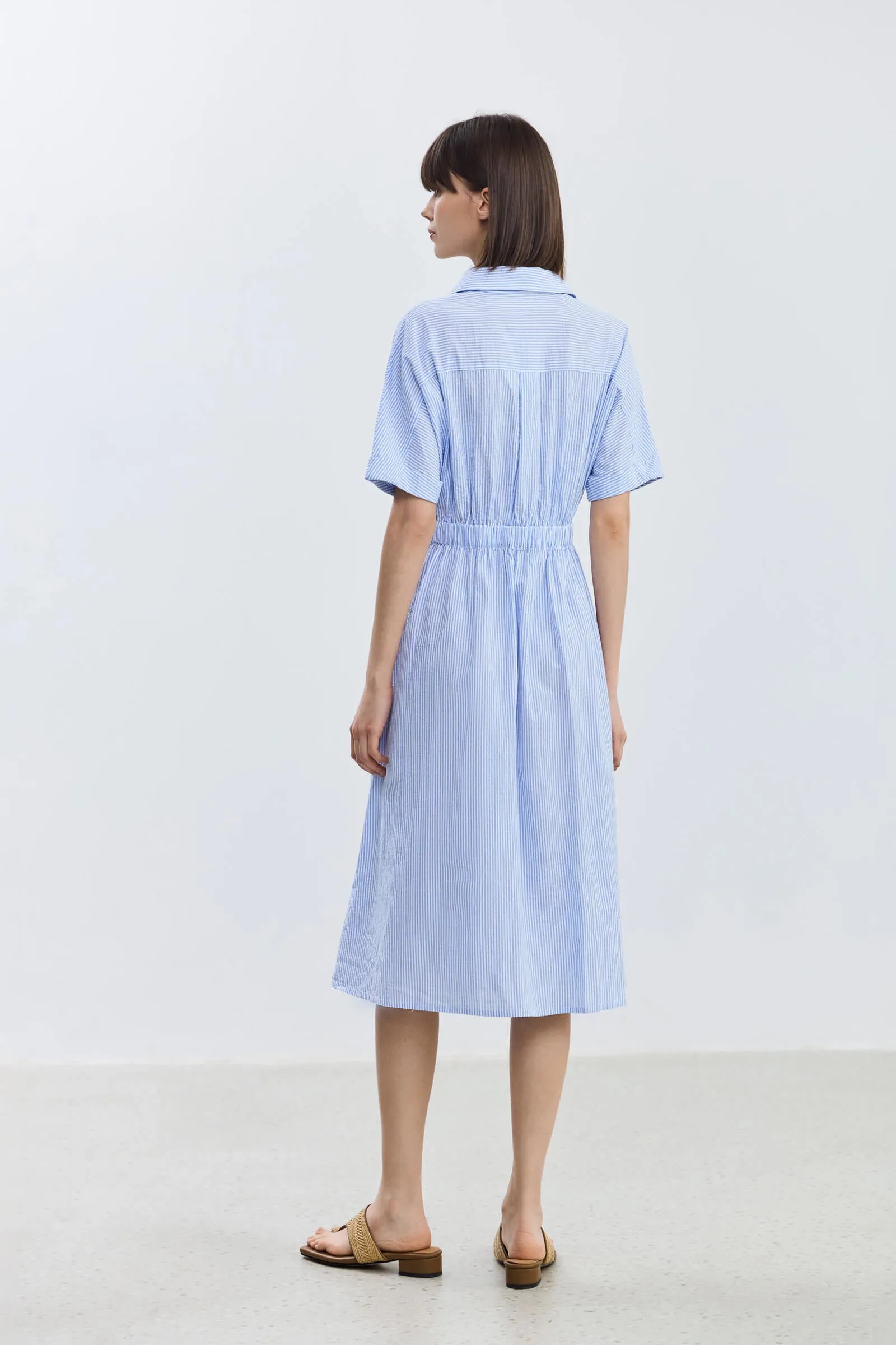 LILY Cotton Striped Dress