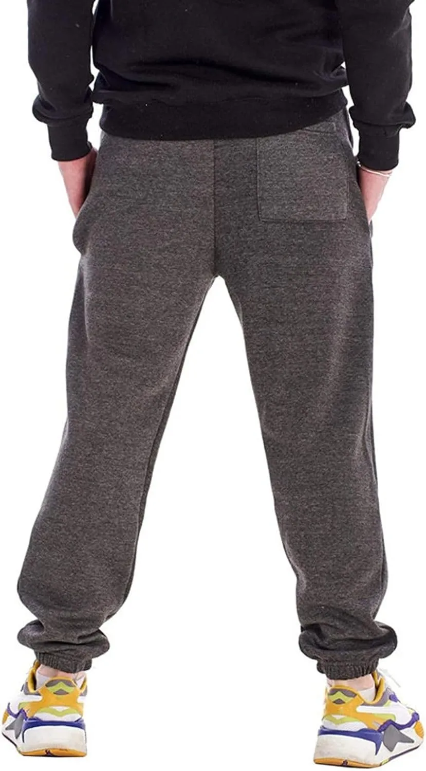 Lu's Chic Men's Sports Pant Snow Sweatpants Lounge Joggers Casual Fleece Lined Pants Slim Fit Soft Jogger Elastic Waist