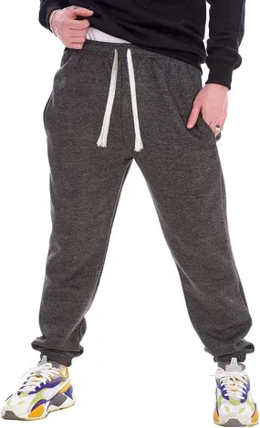 Lu's Chic Men's Sports Pant Snow Sweatpants Lounge Joggers Casual Fleece Lined Pants Slim Fit Soft Jogger Elastic Waist