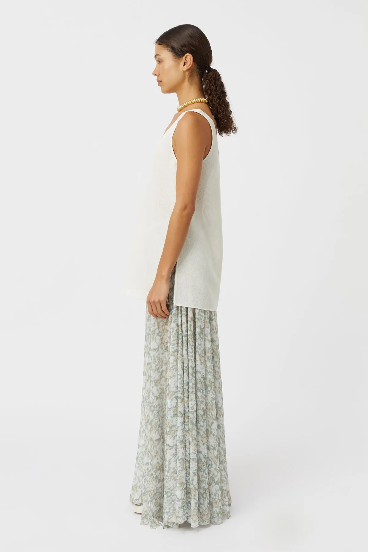 Majorelle Floral Print Skirt