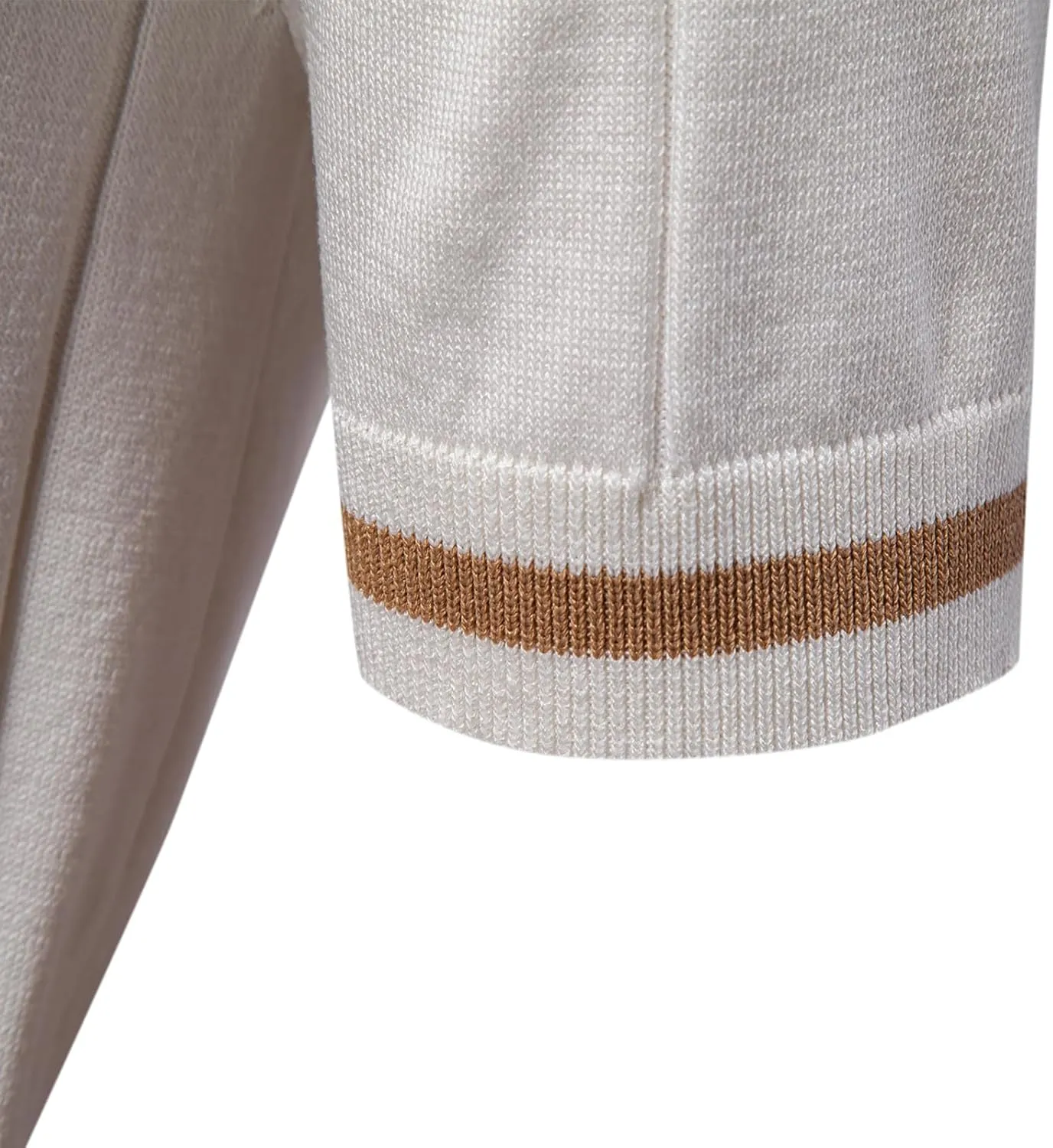 Mens Golf Polo Shirts Short Sleeve Quarter Zip Knit Polos Slim Fit Textured Stretchy Polo Shirt for Men