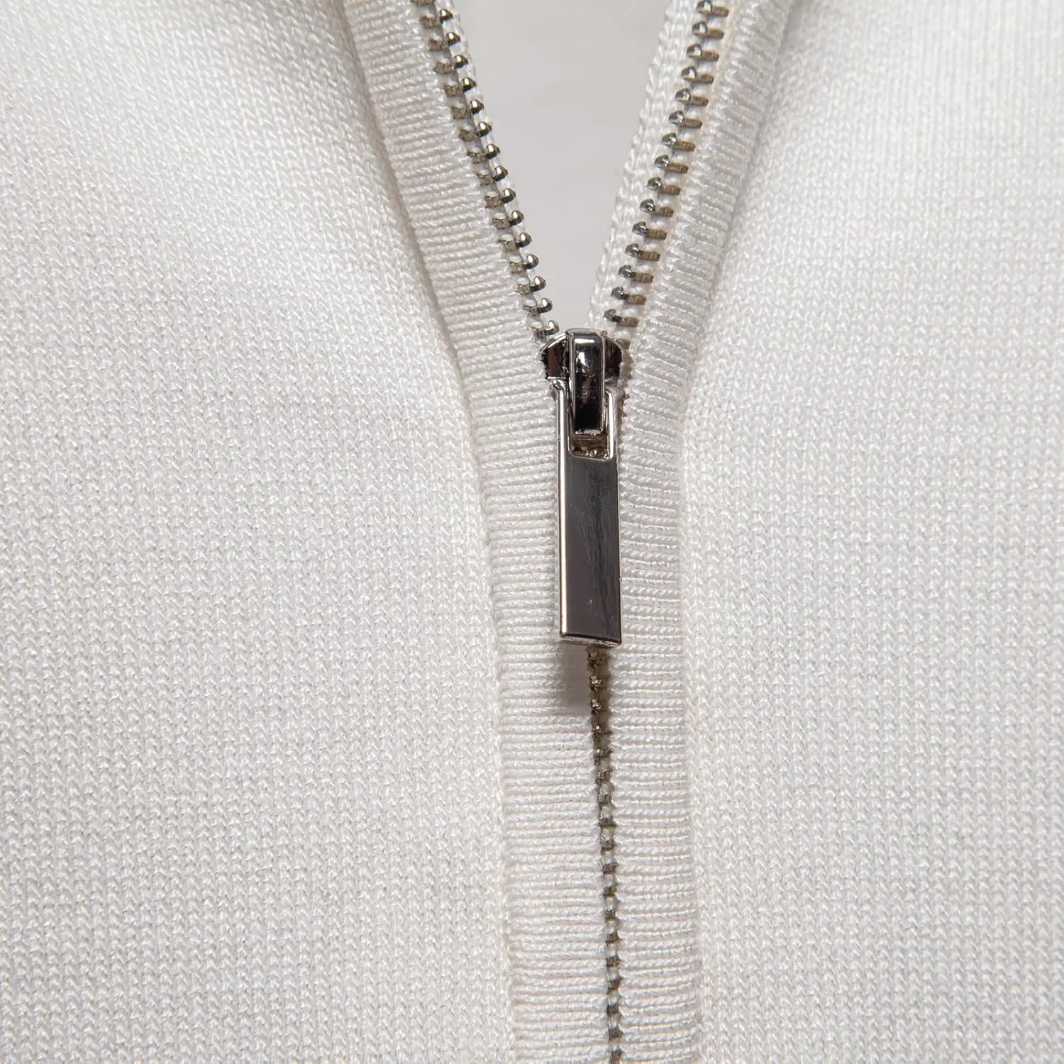 Mens Golf Polo Shirts Short Sleeve Quarter Zip Knit Polos Slim Fit Textured Stretchy Polo Shirt for Men