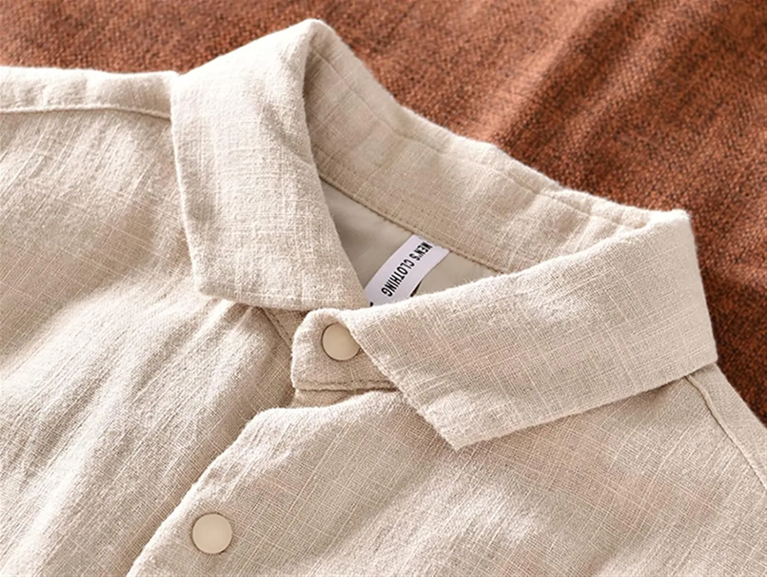 Men's Linen Sport Jacket Casual Thin Button Baseball Jackets Lightweight Sport Coat Outwear
