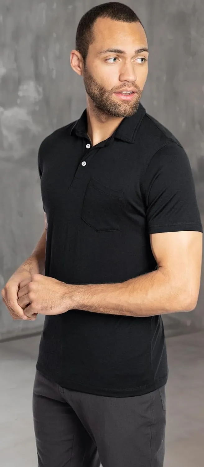 Men's Merino Polo by Woolly | RWS Certified | Super Soft, Classic Style, Seattle Designed