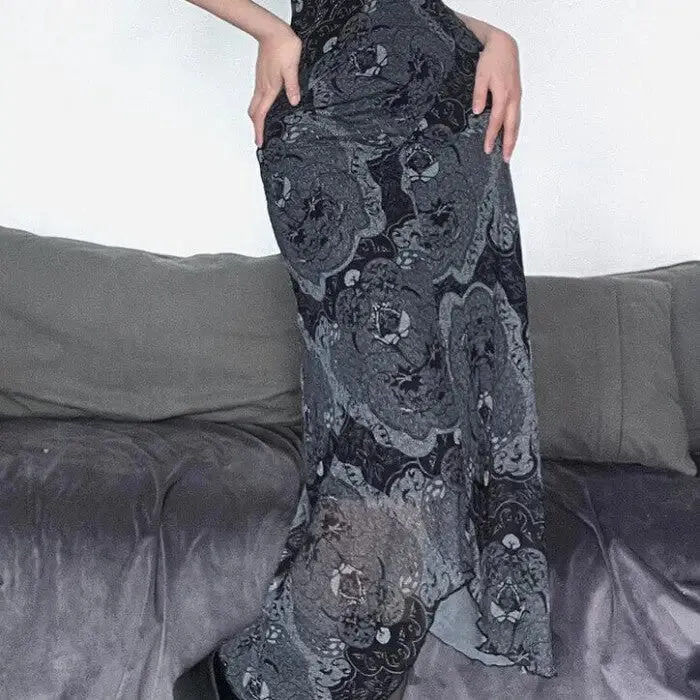 Mesh Slim O-Neck Sleeveless Dress
