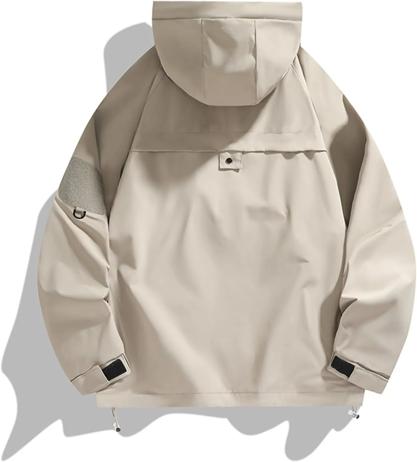 Military Tactical Jacket for Men Outdoor Hiking Soft Shell Lightweight Waterproof Rain Jackets Full Zip Hooded Coats