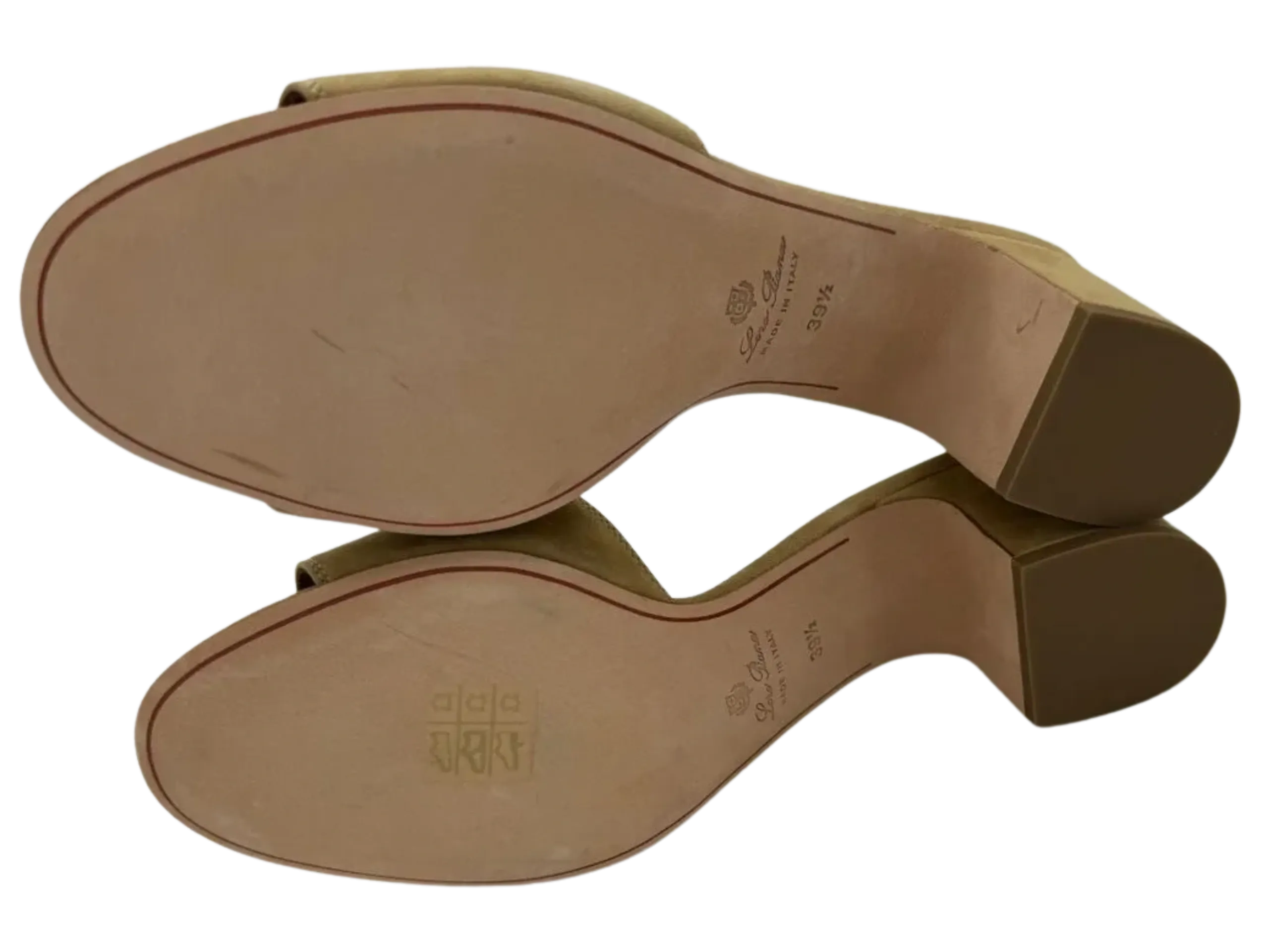 *NEW* LORO PIANA Summer Charms embellished suede mules