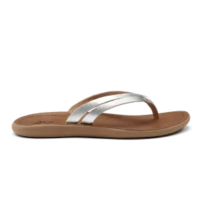 OluKai Womens Kāpehe Luana Leather Beach Sandals