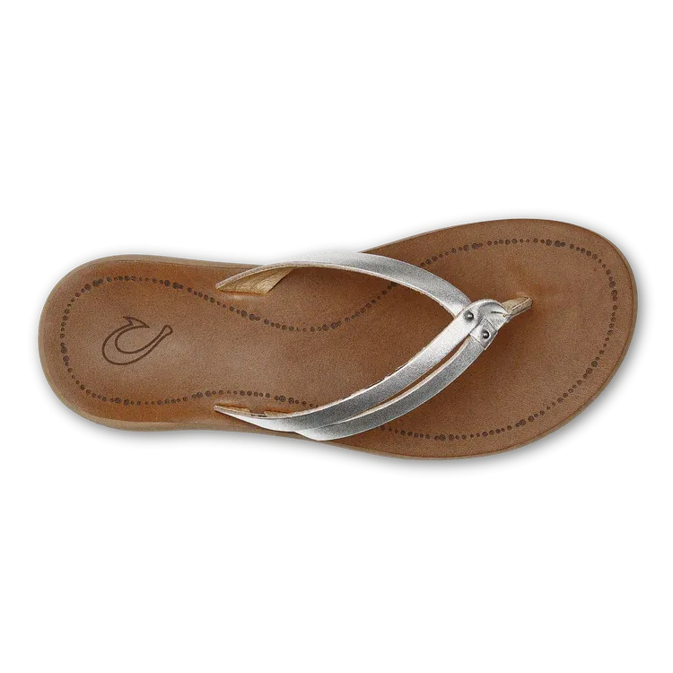 OluKai Womens Kāpehe Luana Leather Beach Sandals
