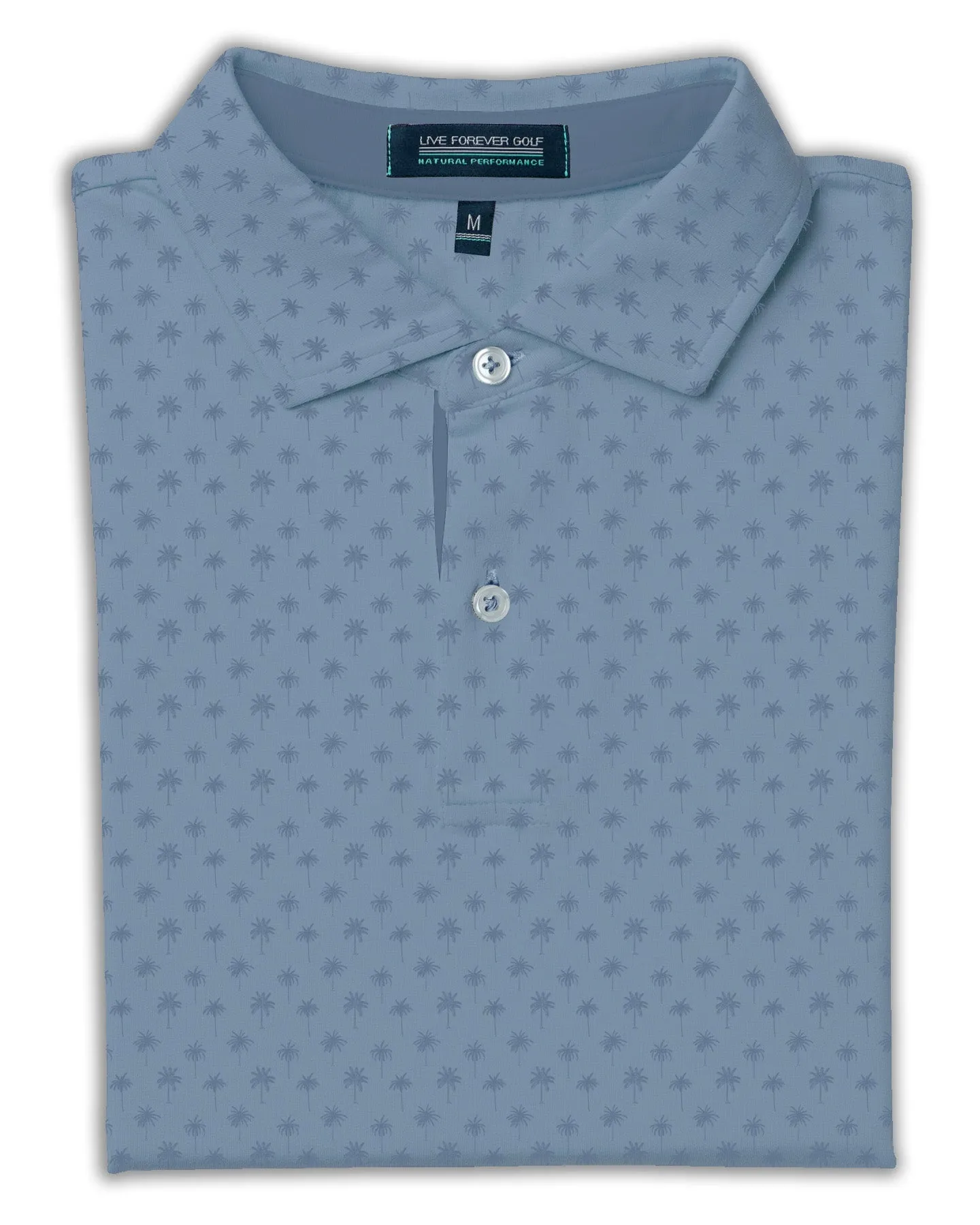 Palm Print - Soft Landing Natural Performance Polo