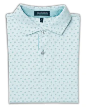 Palm Print - Soft Landing Natural Performance Polo