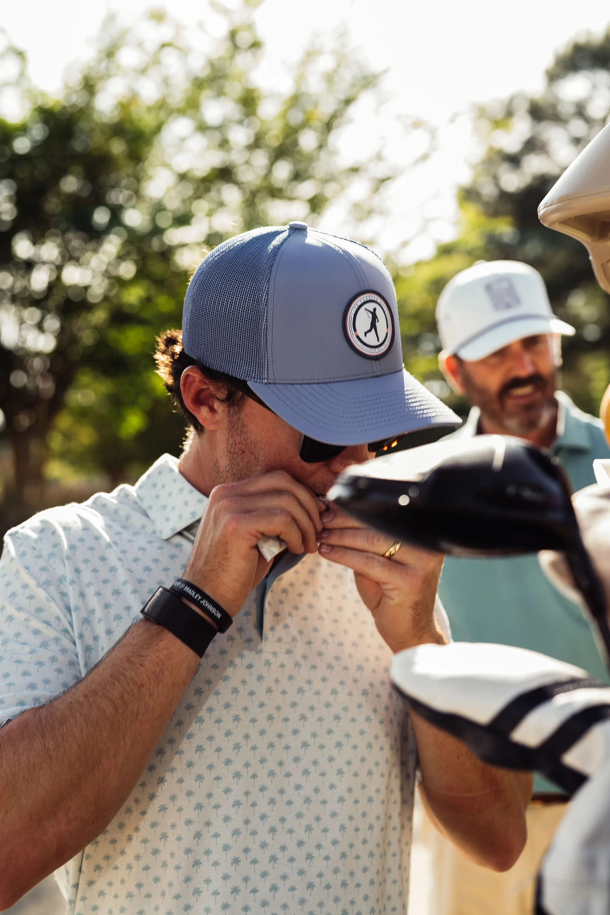 Palm Print - Soft Landing Natural Performance Polo