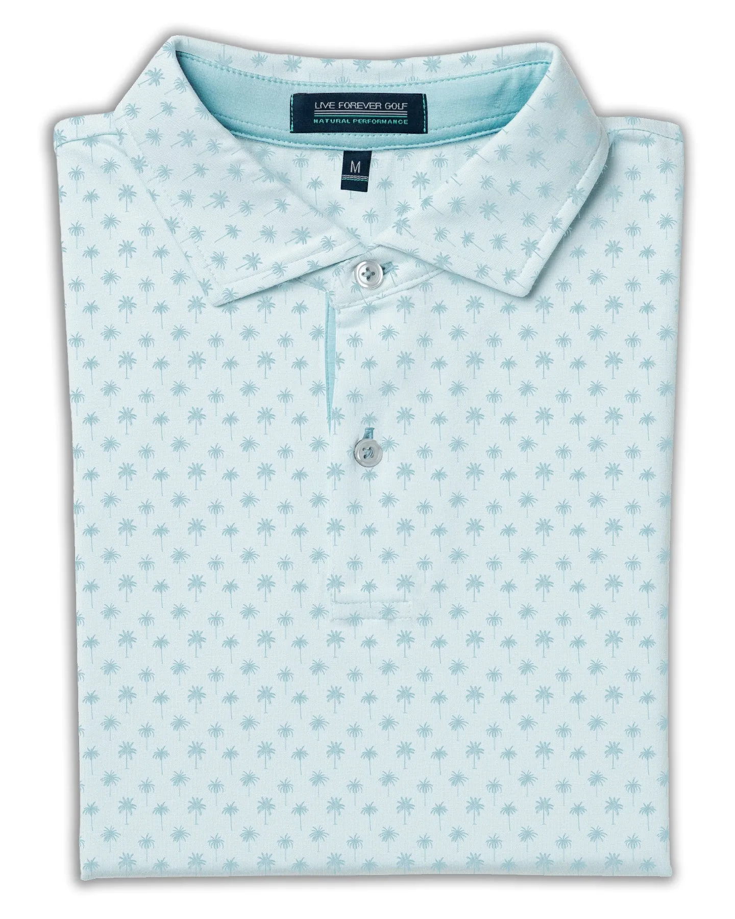 Palm Print - Soft Landing Natural Performance Polo