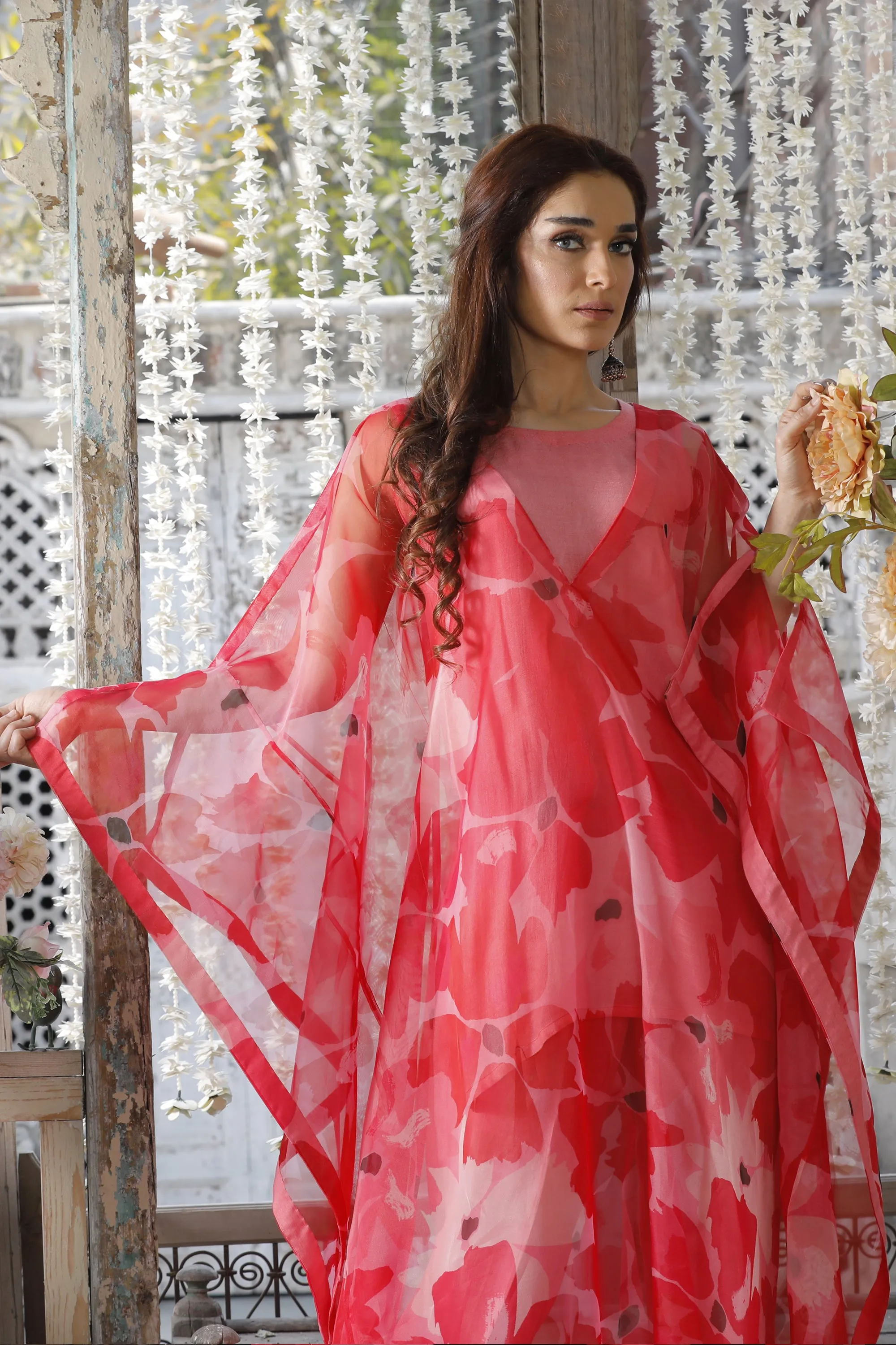 Red Elegant Kaftan