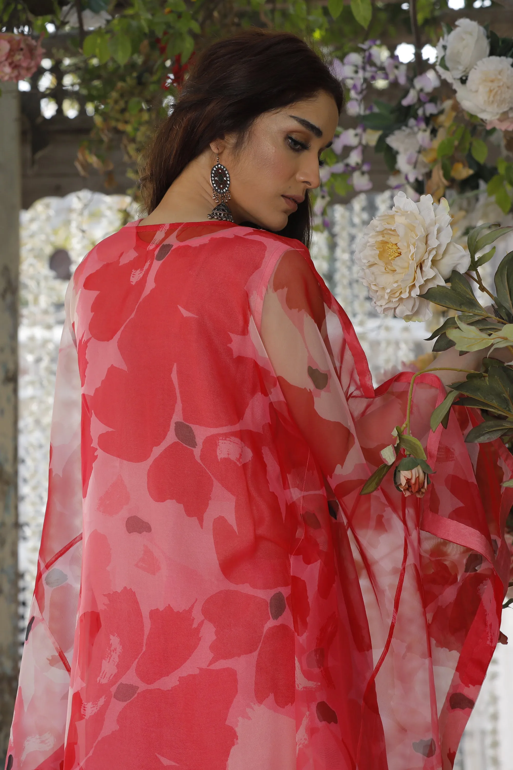 Red Elegant Kaftan